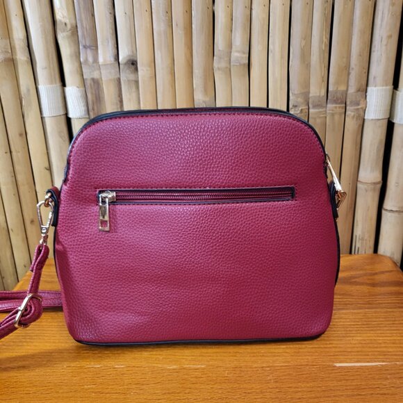 Unbranded Shoulder Bag w/ Bow Tassels Red 10x8.5x4 - Picture 3 of 8